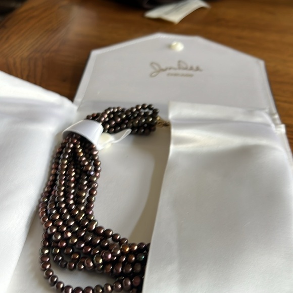 Freshwater pearls &14kY gold stamped clasp.JanDee custom jewler Chicago.8strand - Picture 7 of 7